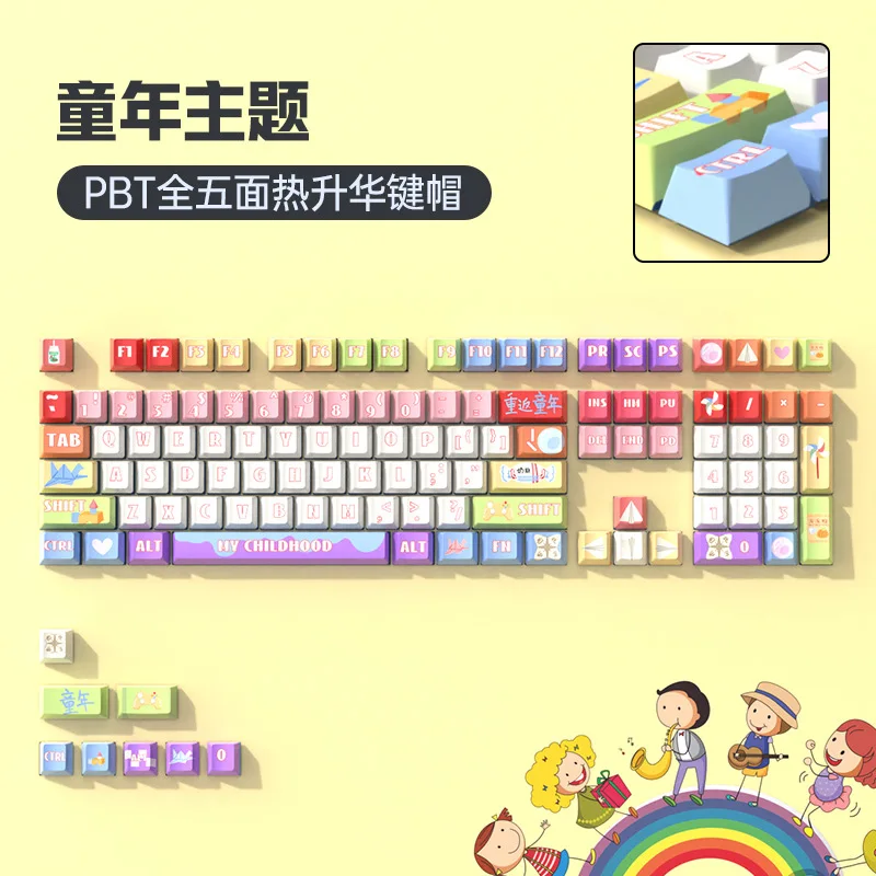 QBYIPBT sublimation mechanical keyboard keycaps cute personality creative original factory height
QBYIPBT sublimation mechanical keyboard keycaps cute personality creative original factory height
