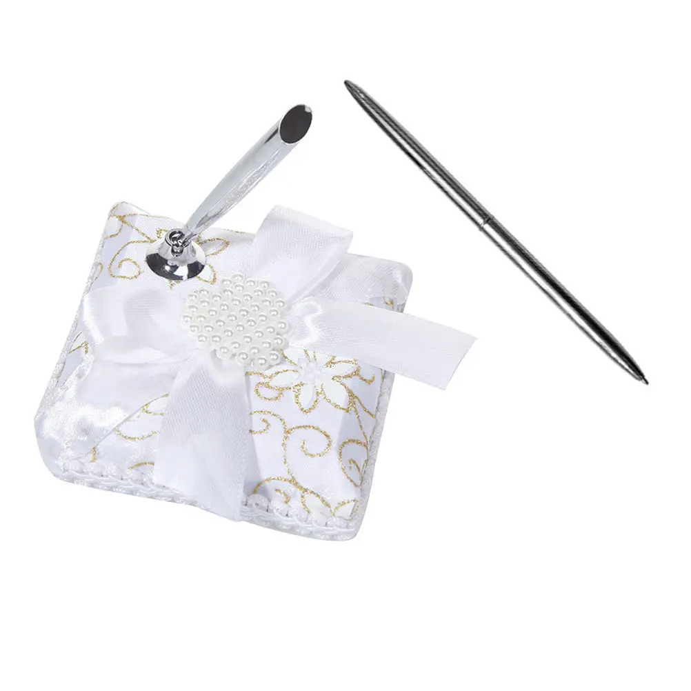 1Pcs Western Style Wedding Pen Holder Elegant and Density Board Ribbon Material Great for Romantic Wedding Party
1Pcs Western Style Wedding Pen Holder Elegant and Density Board Ribbon Material Great for Romantic Wedding Party
