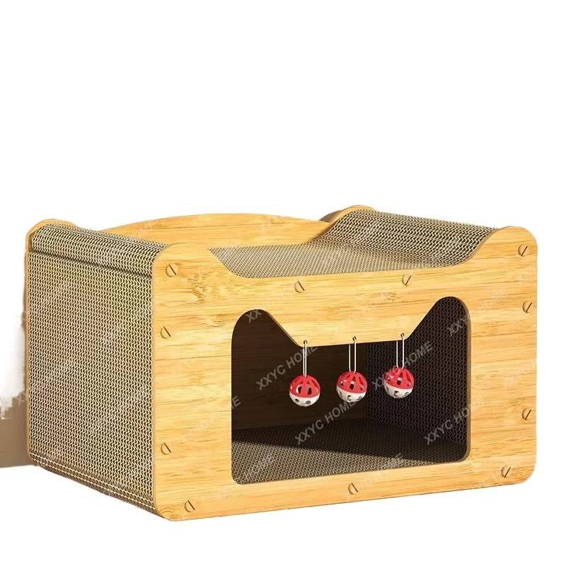 #One-Piece Cat Scratch Board Wear-Resistant Non-Chip Multi-Functional Double-Layer Wooden Cat House
#One-Piece Cat Scratch Board Wear-Resistant Non-Chip Multi-Functional Double-Layer Wooden Cat House