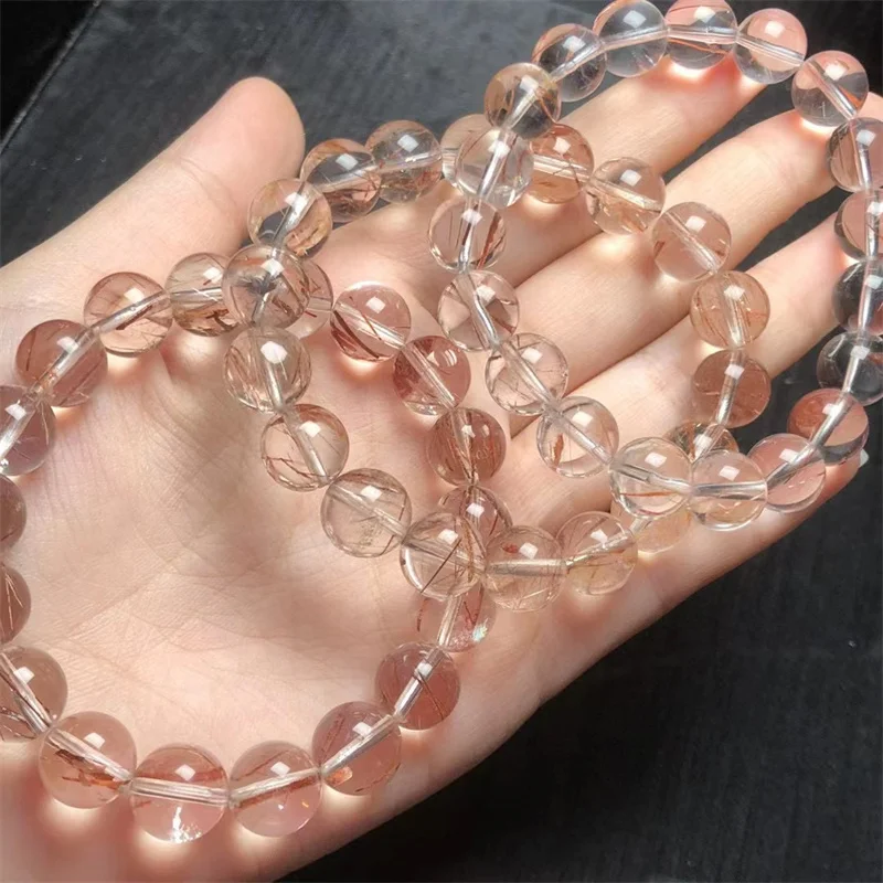 Natural Red Hair Crystal Bracelet String Charms Strand Exquisite Jewelry Gift Healing Crystal Energy Gift 1pcs 10MM
Natural Red Hair Crystal Bracelet String Charms Strand Exquisite Jewelry Gift Healing Crystal Energy Gift 1pcs 10MM