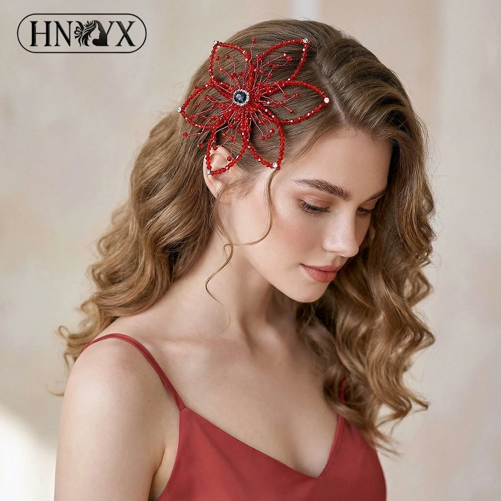 HNYYX Handmade Beaded Crystal Flower Bride Hair Comb Red Color Women Wedding Party Side Comb Headpieces Hair Accessories YXA172
HNYYX Handmade Beaded Crystal Flower Bride Hair Comb Red Color Women Wedding Party Side Comb Headpieces Hair Accessories YXA172