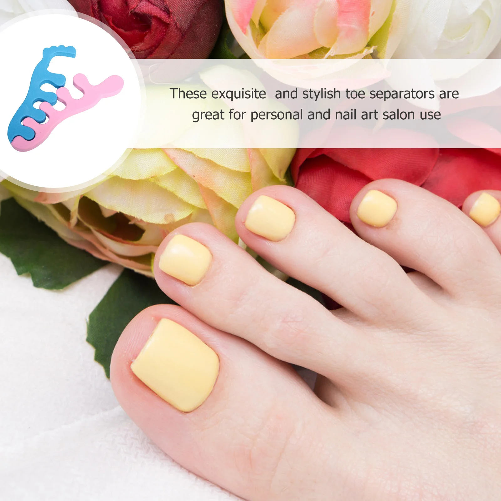 10Pairs Nail Art Toe Separators Comfortable Sponge Manicure Foot Toe Divider Pedicure Nail Beauty Accessory Manicure Tool
10Pairs Nail Art Toe Separators Comfortable Sponge Manicure Foot Toe Divider Pedicure Nail Beauty Accessory Manicure Tool