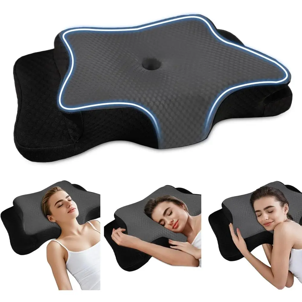 Ergonomic Memory Foam Cervical Pillow for Orthopedic Support and Comfortable Sleep - King Size
Ergonomic Memory Foam Cervical Pillow for Orthopedic Support and Comfortable Sleep - King Size