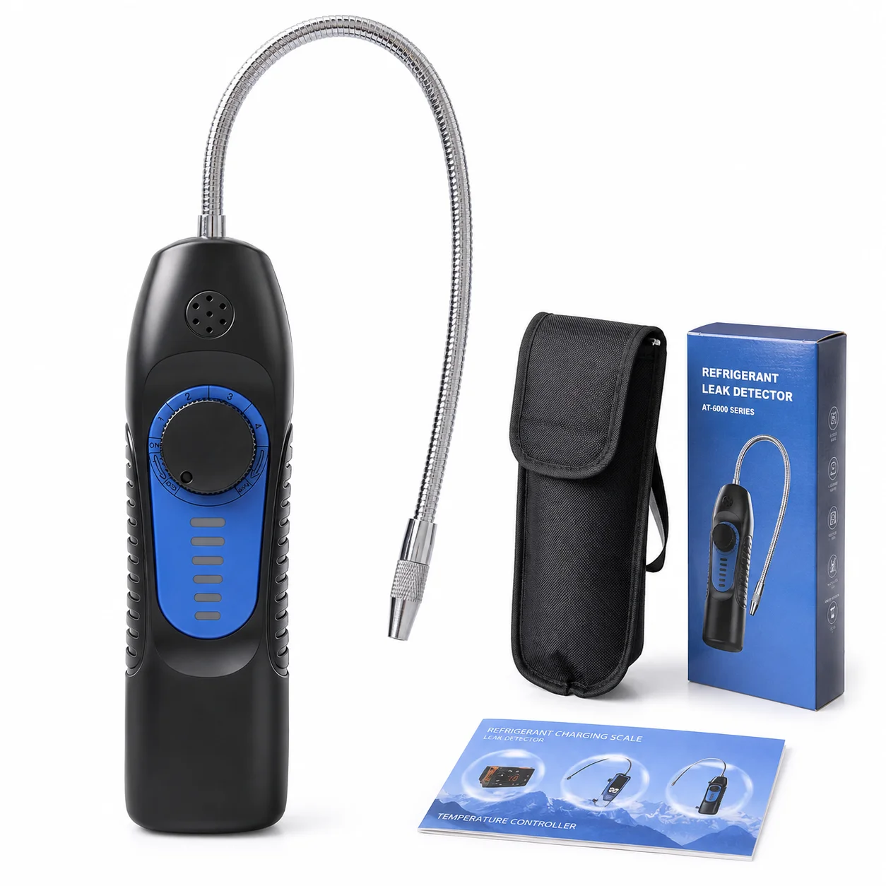 Automotive AC Leak Detector with Vibration Alarm Refrigerant Halogen Freon Leakage Tester
Automotive AC Leak Detector with Vibration Alarm Refrigerant Halogen Freon Leakage Tester