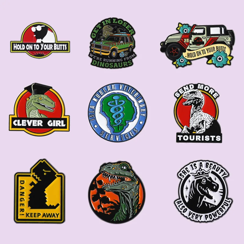 Funny Cute Cowboy Dinosaur Enamel Pins Adventure Animal Dinosaur Brooches Lapel Badges Punk Gothic Jewelry Gift for Friends
Funny Cute Cowboy Dinosaur Enamel Pins Adventure Animal Dinosaur Brooches Lapel Badges Punk Gothic Jewelry Gift for Friends