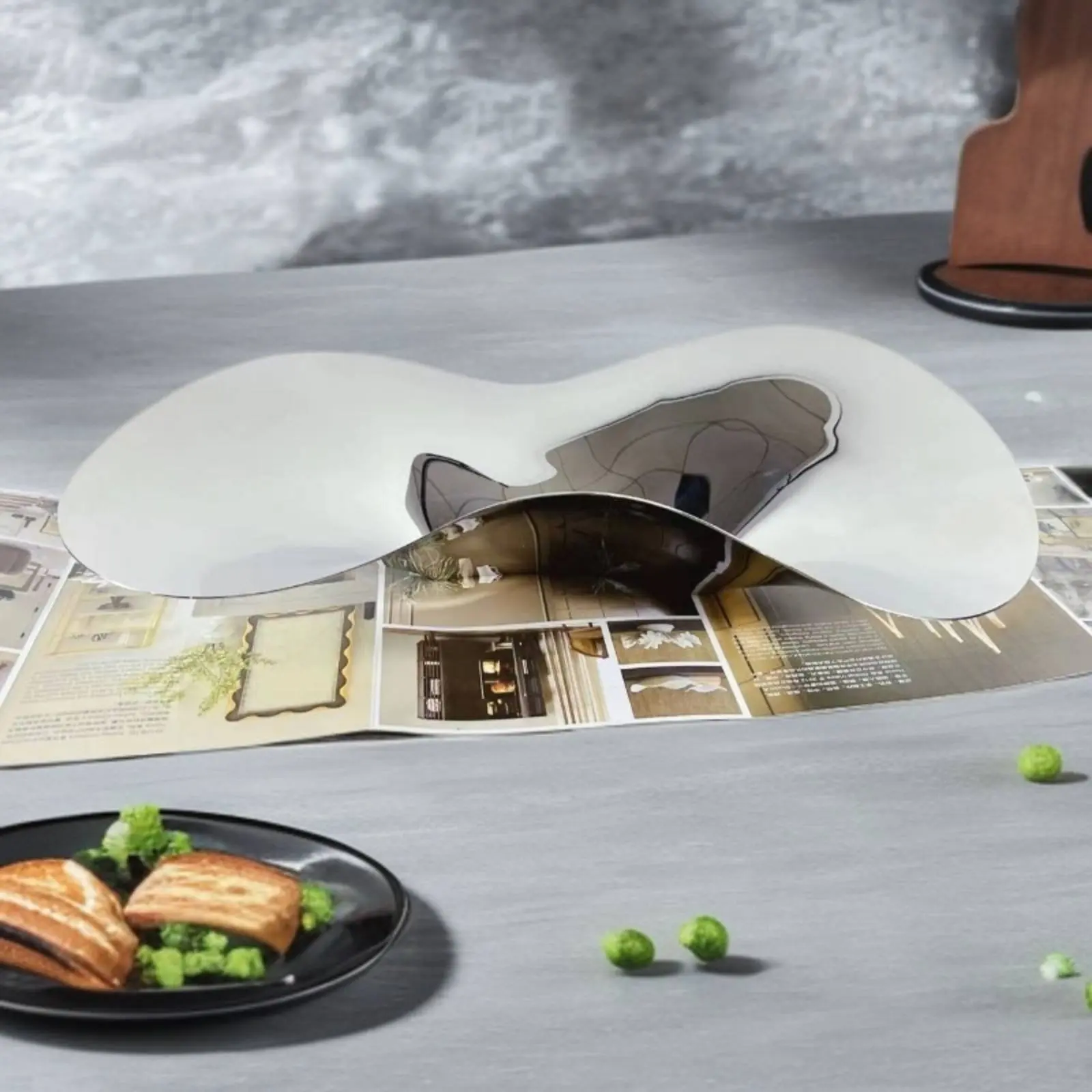 Irregular Stainless Steel Fruit Platter Mirror Finish Abstract Metal Fruit Dish Tableware European Design & Aesthetic
Irregular Stainless Steel Fruit Platter Mirror Finish Abstract Metal Fruit Dish Tableware European Design & Aesthetic