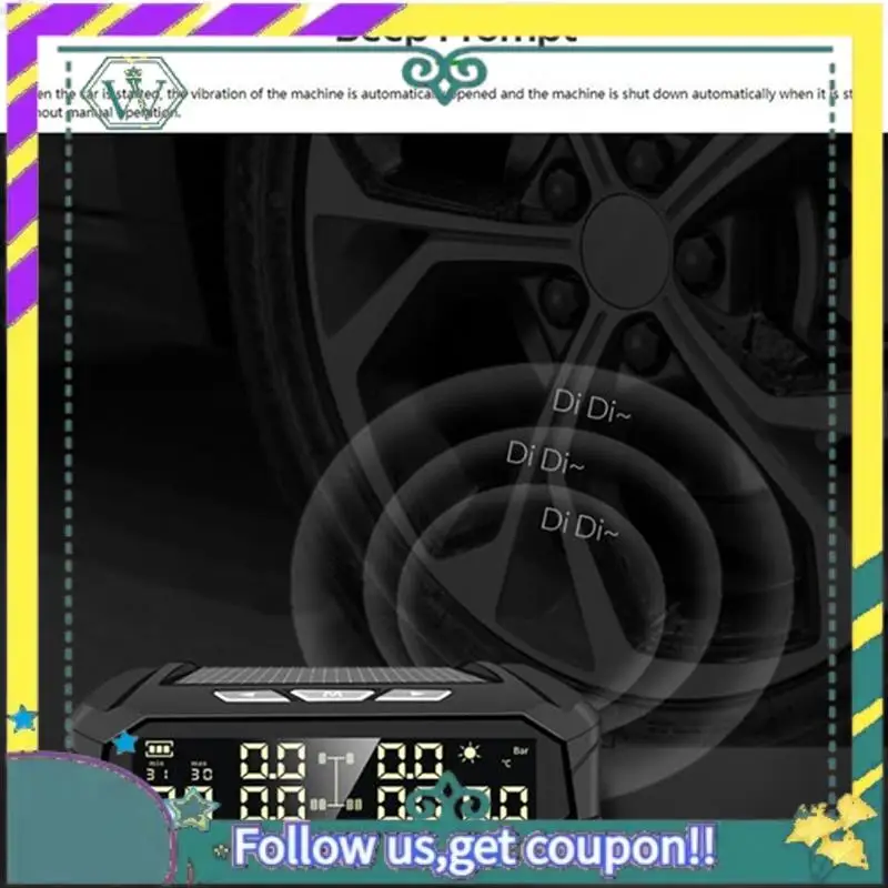Upgraded Car TPMS Tyre Pressure Monitoring System Solar Power Digital Display Auto Security Alarm Systems With Sensors
Upgraded Car TPMS Tyre Pressure Monitoring System Solar Power Digital Display Auto Security Alarm Systems With Sensors
