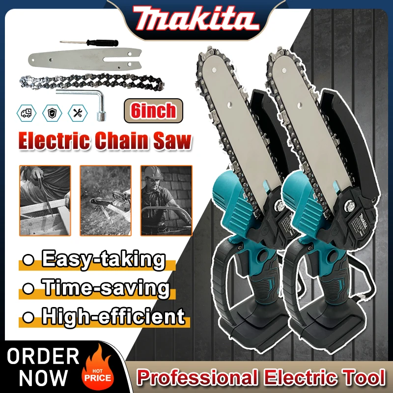 Makita 6-дюймовая цепная пила, электрическая пила, ручная портативная бензопила для лесозаготовок по дереву, садовый электроинструмент для обрезки древесины для батареи 18 В
Makita 6-дюймовая цепная пила, электрическая пила, ручная портативная бензопила для лесозаготовок по дереву, садовый электроинструмент для обрезки древесины для батареи 18 В