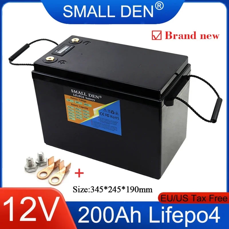 12V 200Ah LiFePO4 Battery Pack High Power&Capacity For 12.8V E-Boat Mower Speaker Car Starter Solar Energy Storage+ 20A Charger
12V 200Ah LiFePO4 Battery Pack High Power&Capacity For 12.8V E-Boat Mower Speaker Car Starter Solar Energy Storage+ 20A Charger
