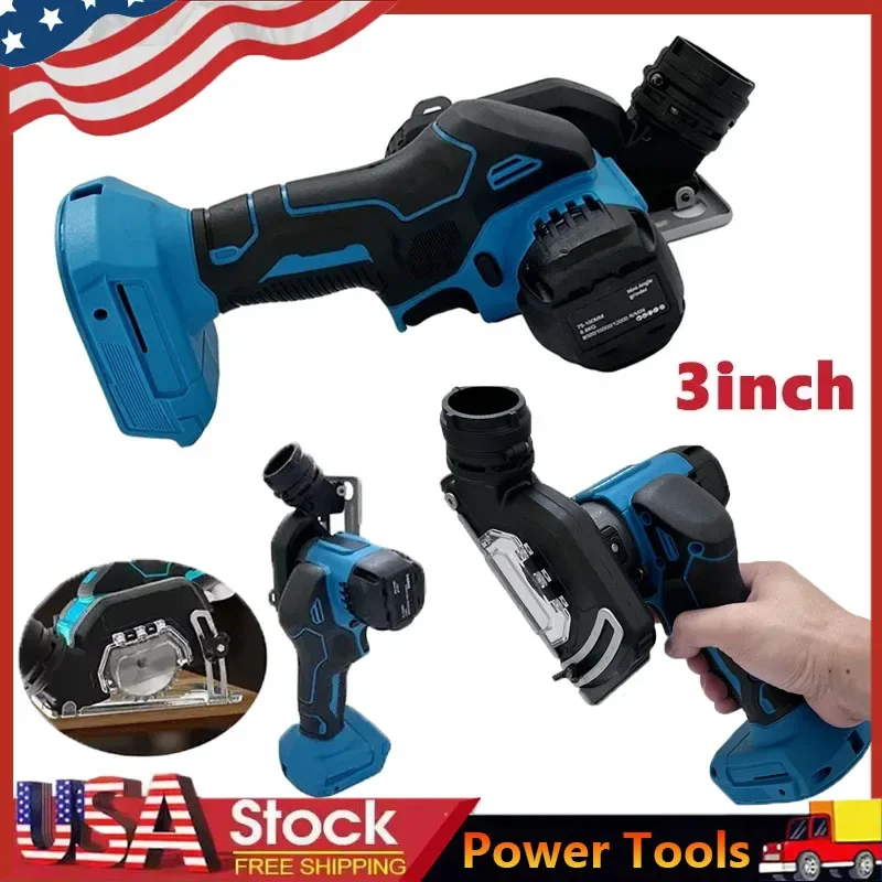 Аккумуляторная мини-циркулярная пила 3 дюйма, совместимая с Makita, бесщеточная, ручная, для резки и шлифовки, 18В, с батареей
Аккумуляторная мини-циркулярная пила 3 дюйма, совместимая с Makita, бесщеточная, ручная, для резки и шлифовки, 18В, с батареей