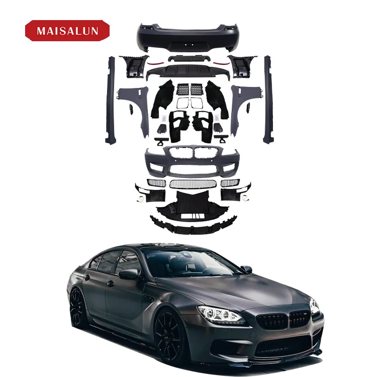 Комплект кузова M6, передний и задний бампер, боковые юбки для BMW 6 серии F06 F12 F13 640I 650I, обновленный комплект кузова M6, полный комплект
Комплект кузова M6, передний и задний бампер, боковые юбки для BMW 6 серии F06 F12 F13 640I 650I, обновленный комплект кузова M6, полный комплект