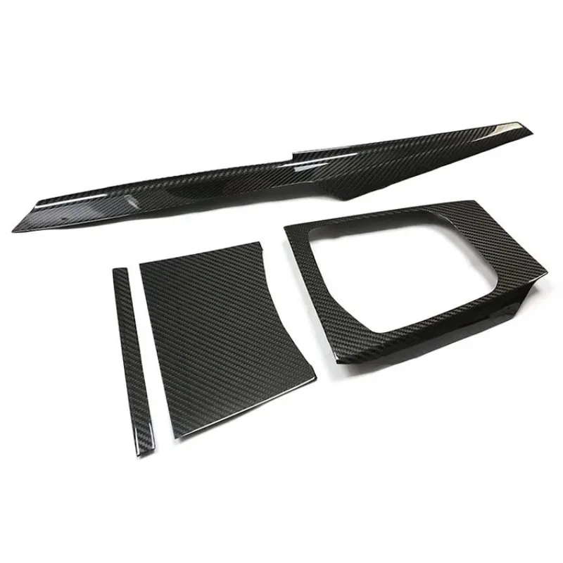 Modified dry carbon fiber interior center console decorative stickers before and after the process
Modified dry carbon fiber interior center console decorative stickers before and after the process