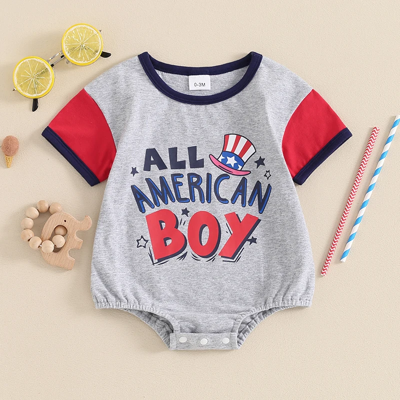 2024-03-19 Lioraitiin Newborn Baby Boys Summer Patriotic Jumpsuit Casual Letter Print Short Sleeve Romper Infant Cute Clothes
2024-03-19 Lioraitiin Newborn Baby Boys Summer Patriotic Jumpsuit Casual Letter Print Short Sleeve Romper Infant Cute Clothes