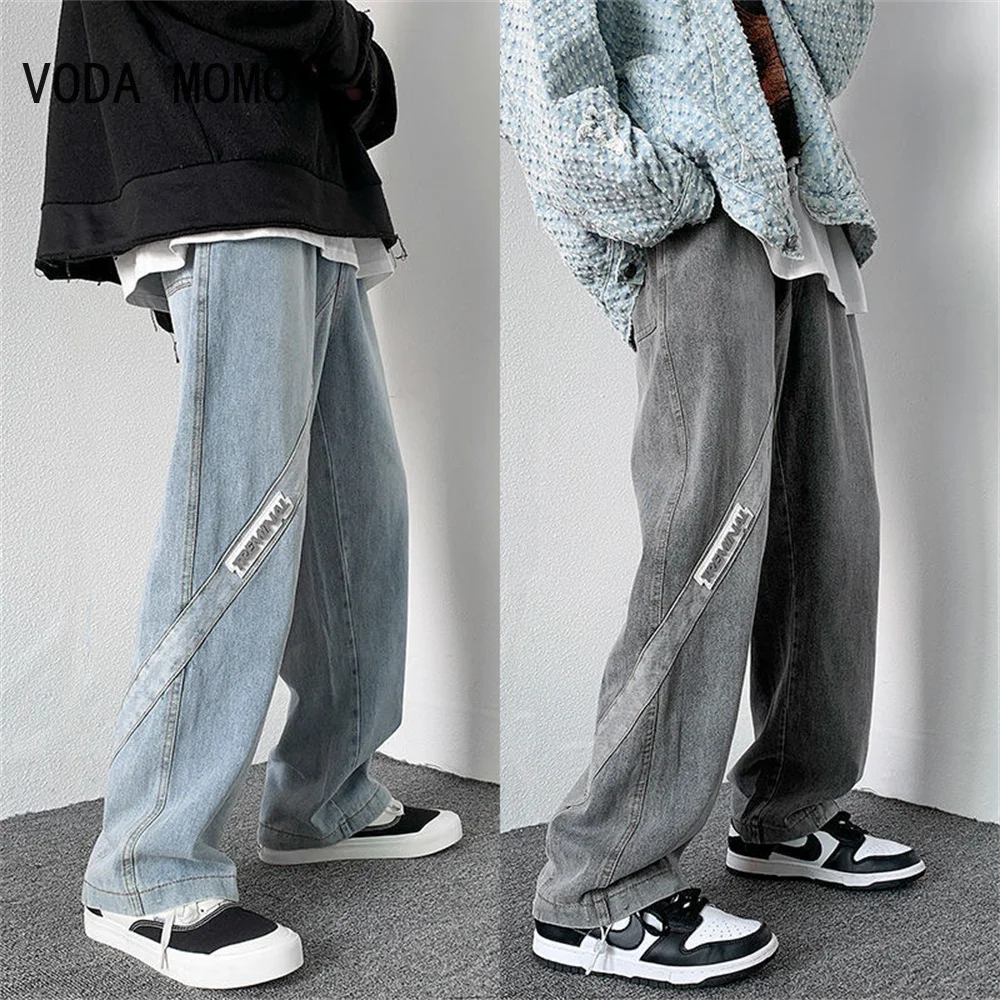 Men's Denim Pants Fashion Loose Wide Leg Jeans Casual Streetwear Printed Trousers Pants Baggy Men Jeans blue gray men jeans
Men's Denim Pants Fashion Loose Wide Leg Jeans Casual Streetwear Printed Trousers Pants Baggy Men Jeans blue gray men jeans