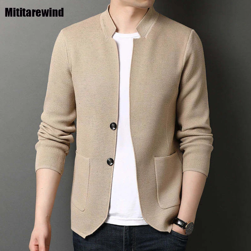 Spring Autumn Cardigans Men Office Casual Knitwears Slim Fit Button Solid Sweaters Jacket Korean Style Apricot Knitted Sweaters
Spring Autumn Cardigans Men Office Casual Knitwears Slim Fit Button Solid Sweaters Jacket Korean Style Apricot Knitted Sweaters