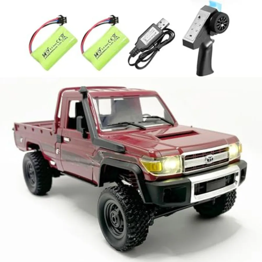 RC Rock Crawler 4x4 for off-road terrain, aluminum alloy chassis, black, full proportional 2.4GHz control with 280 motor upgrad
RC Rock Crawler 4x4 for off-road terrain, aluminum alloy chassis, black, full proportional 2.4GHz control with 280 motor upgrad