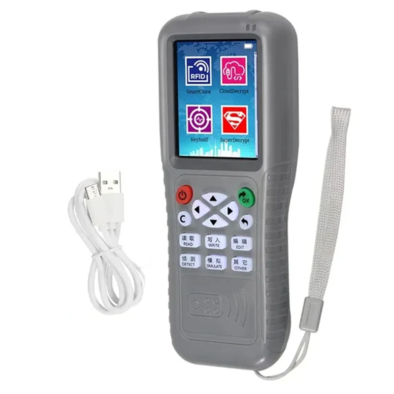 Y45A-Wi-Fi RFID-копировальный аппарат Дубликатор NFC Считыватель смарт-карт Писатель 125 кГц 13,56 МГц ID IC USB-программист Декод мобильного телефона X5
Y45A-Wi-Fi RFID-копировальный аппарат Дубликатор NFC Считыватель смарт-карт Писатель 125 кГц 13,56 МГц ID IC USB-программист Декод мобильного телефона X5