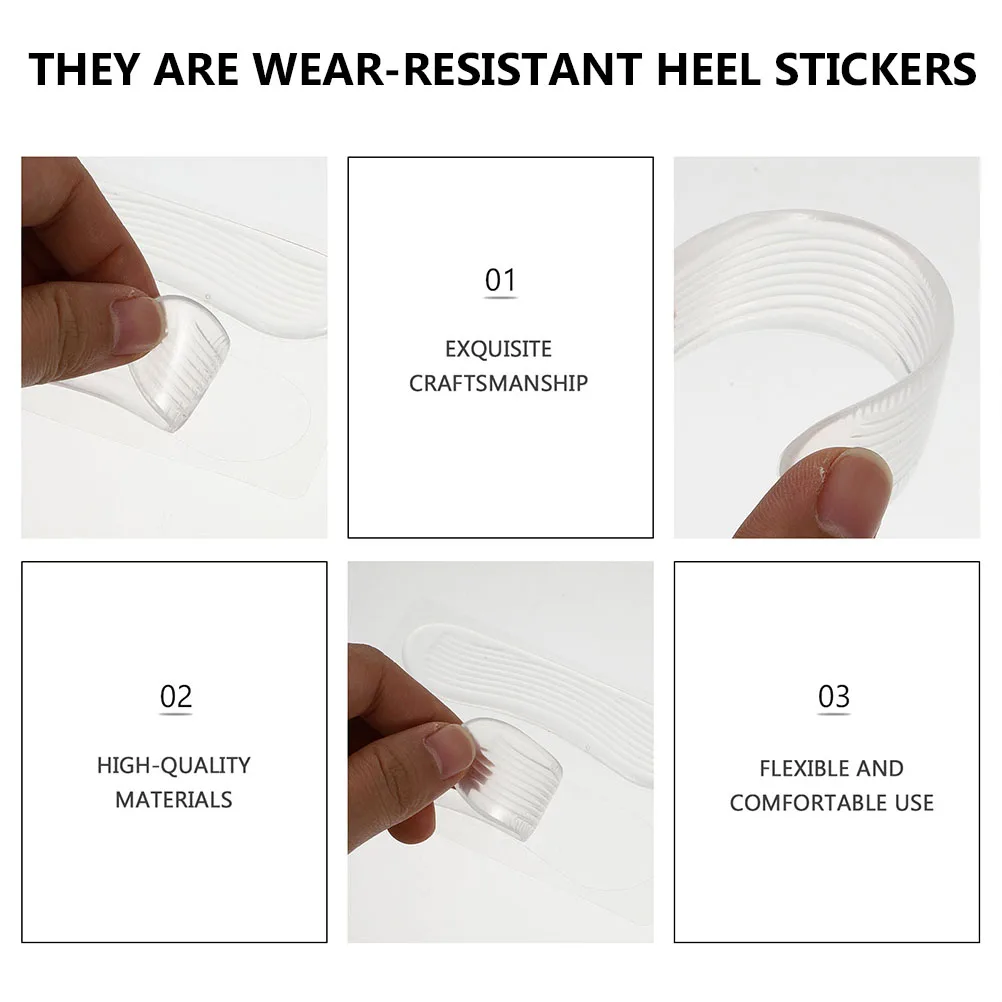 Anti wear Heel Stickers 4 Pairs Protective Heel Liners Portable Cushions Gel Pads Strong Adhesive Reduces Friction
Anti wear Heel Stickers 4 Pairs Protective Heel Liners Portable Cushions Gel Pads Strong Adhesive Reduces Friction