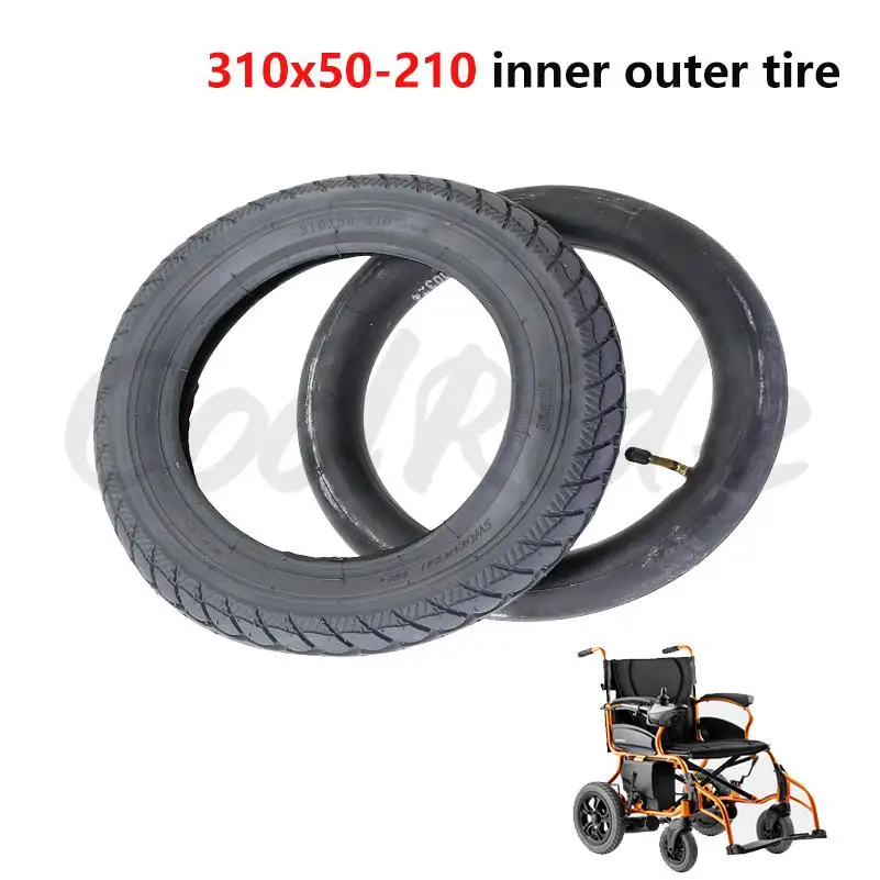Upgrade thickened non-slip electric wheelchair 310x50-210 inner and outer tire pneumatic tire 12 inch rear tire
Upgrade thickened non-slip electric wheelchair 310x50-210 inner and outer tire pneumatic tire 12 inch rear tire