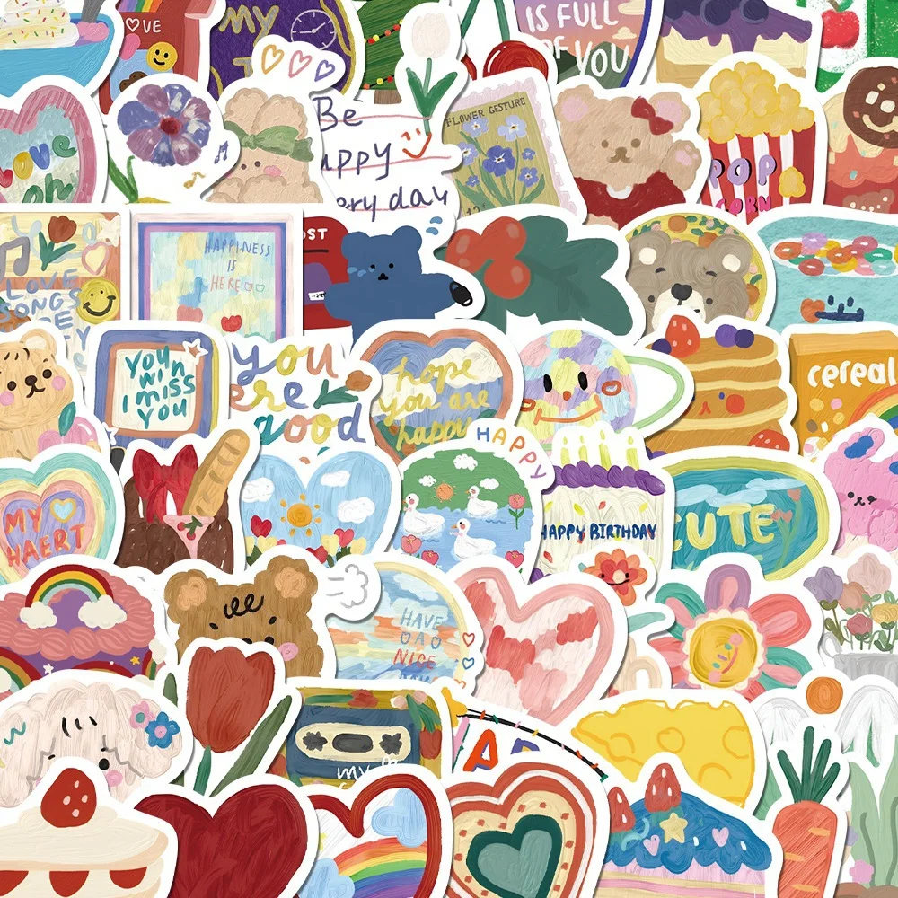 90PCS Cartoon Korean Watercolor Stickers Cute DIY Handbook Stickers Girl Handbook Photo Album Decoration Stickers
90PCS Cartoon Korean Watercolor Stickers Cute DIY Handbook Stickers Girl Handbook Photo Album Decoration Stickers