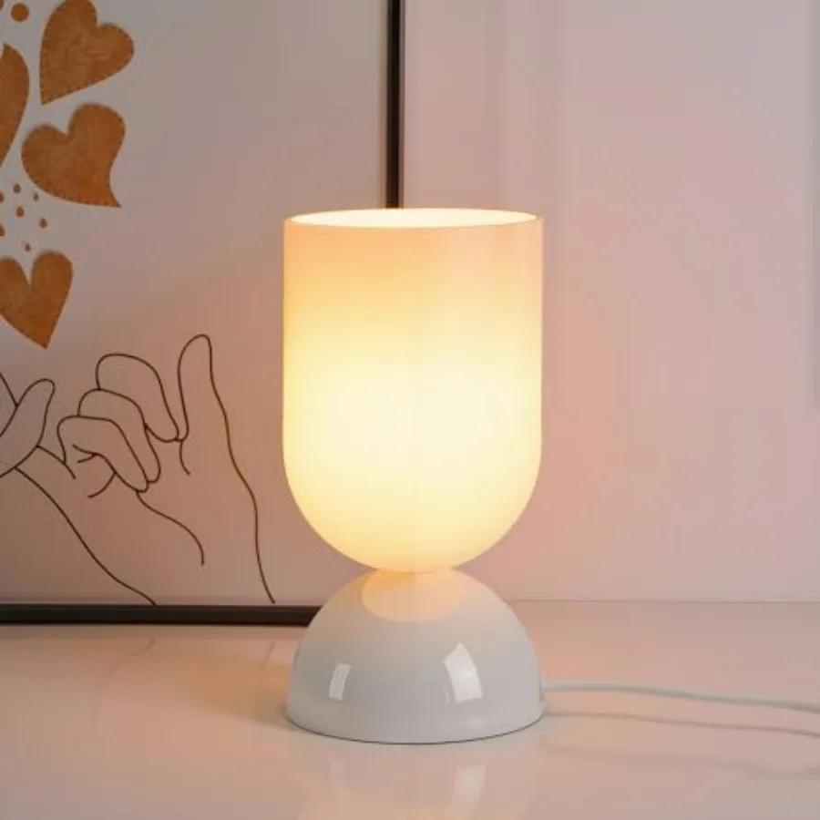 8.9" Modern Glass Table Lamp for Living Room, Dimmable Desk Lamps for Bedroom, UL Listed Nightstand Lamp with Dome Base, End Ta
8.9" Modern Glass Table Lamp for Living Room, Dimmable Desk Lamps for Bedroom, UL Listed Nightstand Lamp with Dome Base, End Ta