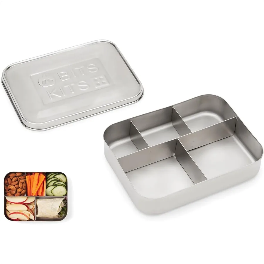 Stainl Steel Bento Box Lunch and Snack Container for and Adults 5 Sections
Stainl Steel Bento Box Lunch and Snack Container for and Adults 5 Sections