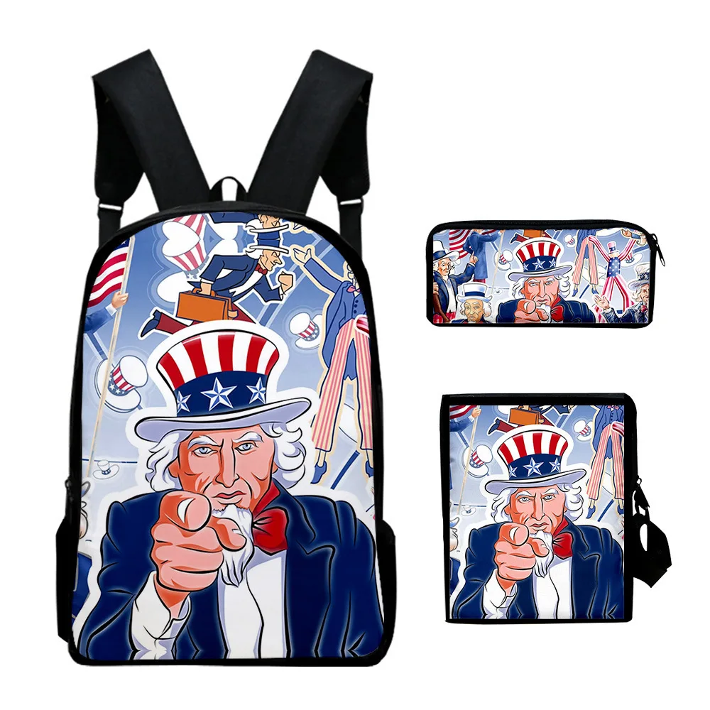 Trendy Youthful Independence Day 3D Print 3pcs/Set Student Travel bags Laptop Daypack Backpack Shoulder Bag Pencil Case
Trendy Youthful Independence Day 3D Print 3pcs/Set Student Travel bags Laptop Daypack Backpack Shoulder Bag Pencil Case