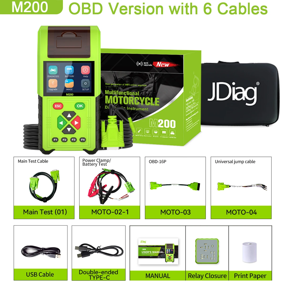JDiag M200 мотоциклетный диагностический сканер OBD2 считыватель кодов неисправностей инструмент для ремонта мотоцикла для BMW Yamaha Kawasaki Honda OBD Ver
JDiag M200 мотоциклетный диагностический сканер OBD2 считыватель кодов неисправностей инструмент для ремонта мотоцикла для BMW Yamaha Kawasaki Honda OBD Ver