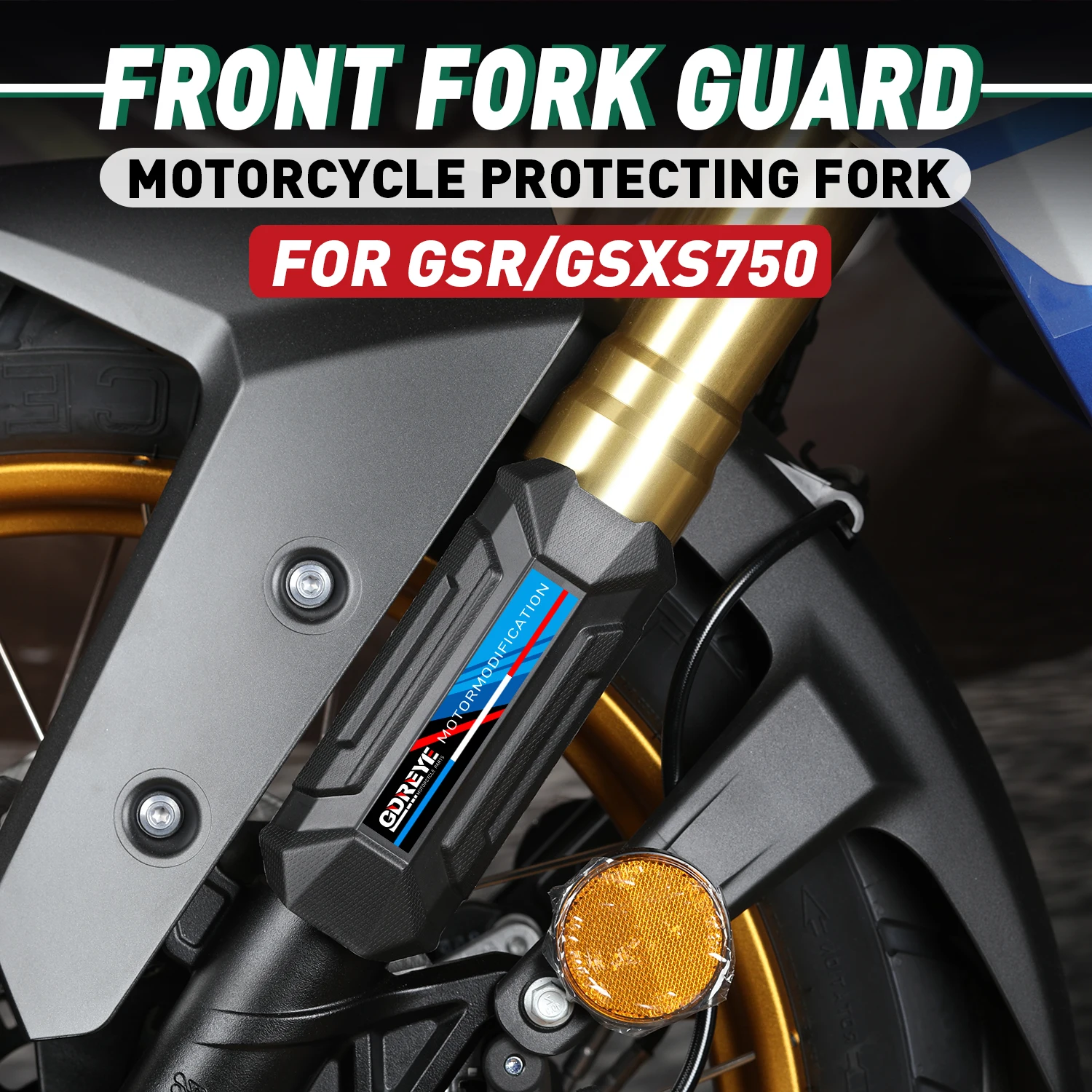 For SUZUKI GSR750 GSR GSXS 750 2011-2016 Motorcycle Front Fork Guard Shock Absorbing Protective Shell Cover Damping Strip GSX-S 
For SUZUKI GSR750 GSR GSXS 750 2011-2016 Motorcycle Front Fork Guard Shock Absorbing Protective Shell Cover Damping Strip GSX-S