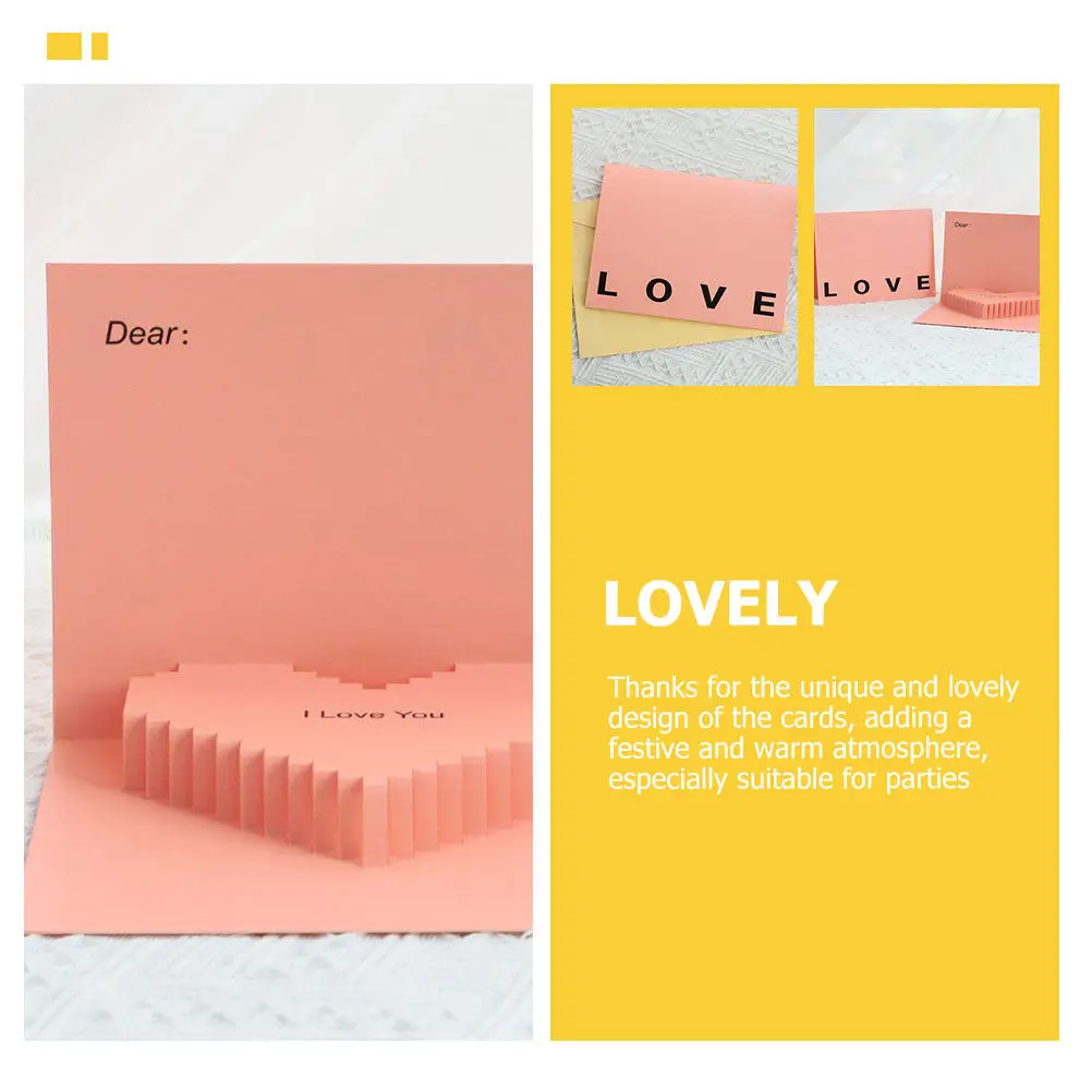 2 шт. 3D-открытки в форме сердца, уникальный складной дизайн, подарочные открытки на День святого Валентина, для праздников и вечеринок, теплые поздравительные открытки, открытки в форме сердца
2 шт. 3D-открытки в форме сердца, уникальный складной дизайн, подарочные открытки на День святого Валентина, для праздников и вечеринок, теплые поздравительные открытки, открытки в форме сердца