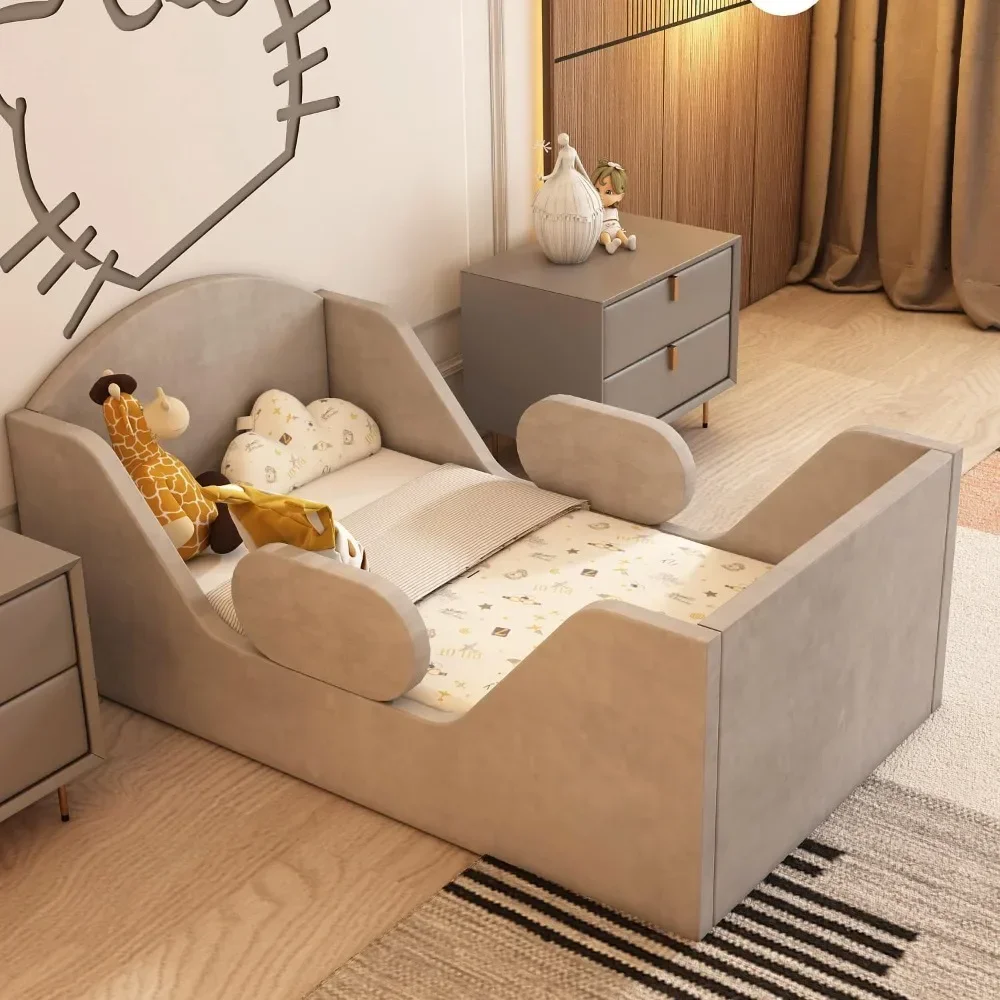 Standard Crib Size Toddler Bed round with Rail And round Headboard for Children Aged 18 Months to 6 Years
Standard Crib Size Toddler Bed round with Rail And round Headboard for Children Aged 18 Months to 6 Years