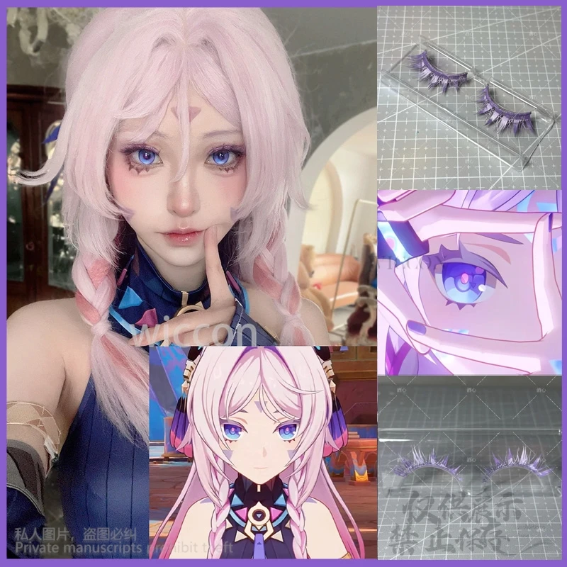 Anime Game Genshin Impact Cosplay Citlali Tattoo Stickers Body Purple False Eyelashes Roleplay For Girls Woman Cos Customized
Anime Game Genshin Impact Cosplay Citlali Tattoo Stickers Body Purple False Eyelashes Roleplay For Girls Woman Cos Customized