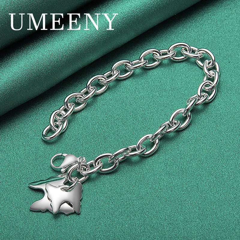 Luxury 925 Sterling Silver 8 Inch Beautiful Double Layer Butterfly Bracelet Women Wedding Party Jewelry
Luxury 925 Sterling Silver 8 Inch Beautiful Double Layer Butterfly Bracelet Women Wedding Party Jewelry