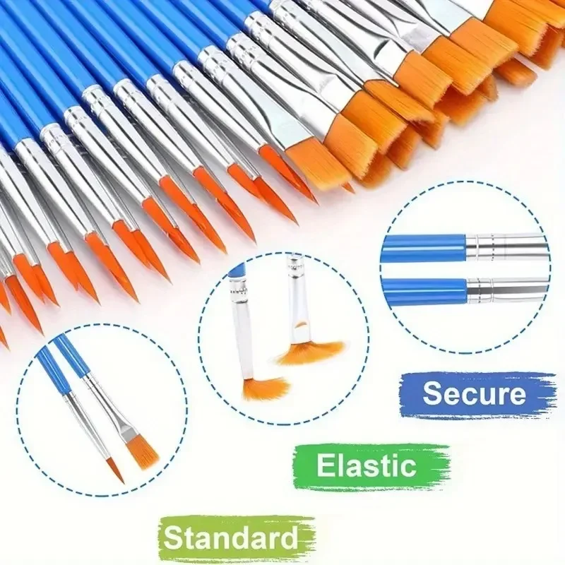 12/24 Pcs Painting Brushes Set Art Round Flat Hair Nylon Hair Paint Brush Pen for Oil Acrylic Watercolor School Art Supplies
12/24 Pcs Painting Brushes Set Art Round Flat Hair Nylon Hair Paint Brush Pen for Oil Acrylic Watercolor School Art Supplies