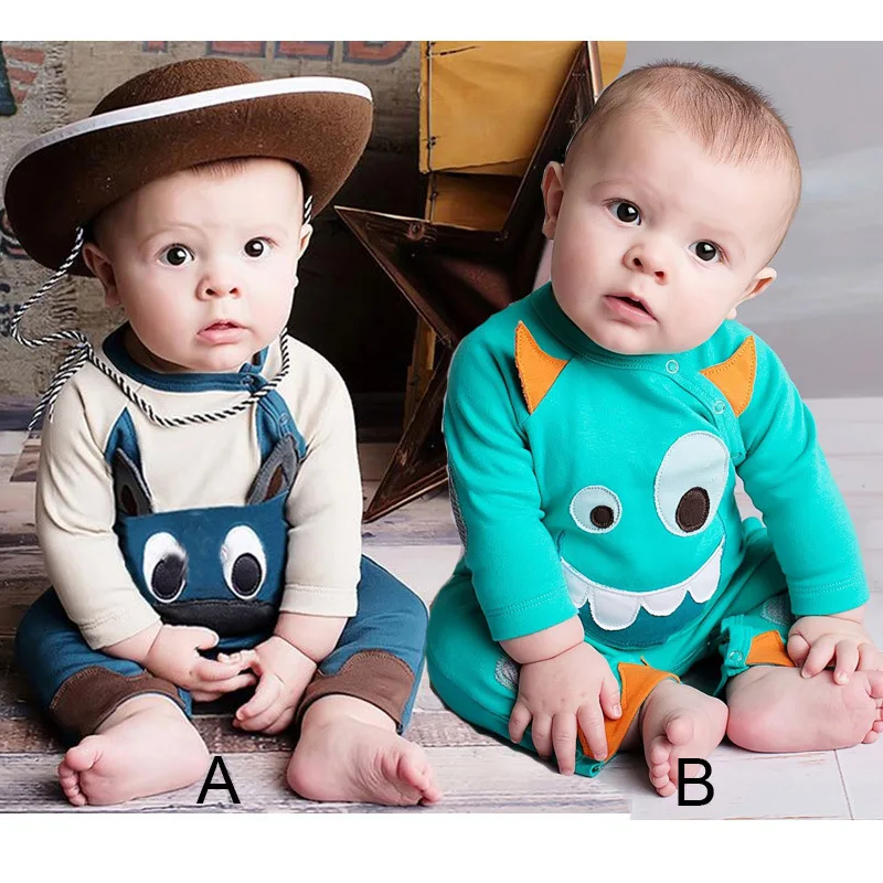 Baby Rompers Autumn Baby Long Sleeve Clothes Pure Cotton Cartoon Monster Clothing New Born Baby Boys One-pieces 6-18 Months Kids
Baby Rompers Autumn Baby Long Sleeve Clothes Pure Cotton Cartoon Monster Clothing New Born Baby Boys One-pieces 6-18 Months Kids