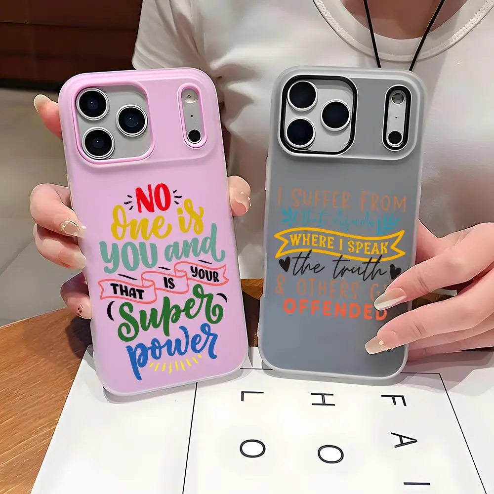 Encouraging Statements Design Phone Case Clear TPU Jelly Case for iPhone 17 16 15 14 13 12 11 Pro Max Plus Mini Slim Protective
Encouraging Statements Design Phone Case Clear TPU Jelly Case for iPhone 17 16 15 14 13 12 11 Pro Max Plus Mini Slim Protective