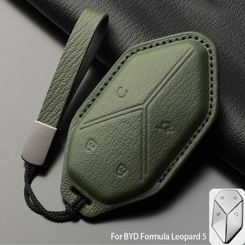 For BYD Formula Leopard 5 Key Fob Cover Leather Key Bag Protective Case All-inclusive Interior accessories
For BYD Formula Leopard 5 Key Fob Cover Leather Key Bag Protective Case All-inclusive Interior accessories