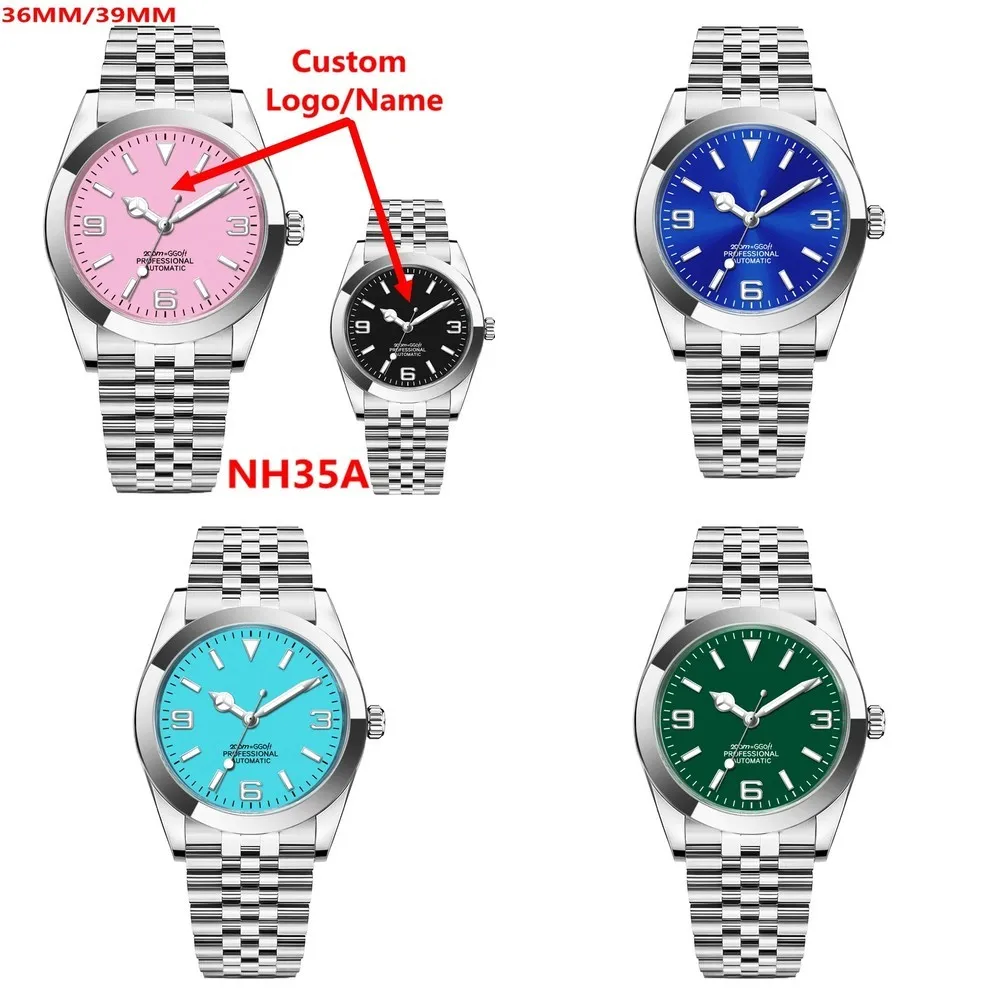Moq 5 units wholesale price custom logo high quality luxury watch NH35 Miyota 36MM 39MM Automatic Mechanical
Moq 5 units wholesale price custom logo high quality luxury watch NH35 Miyota 36MM 39MM Automatic Mechanical