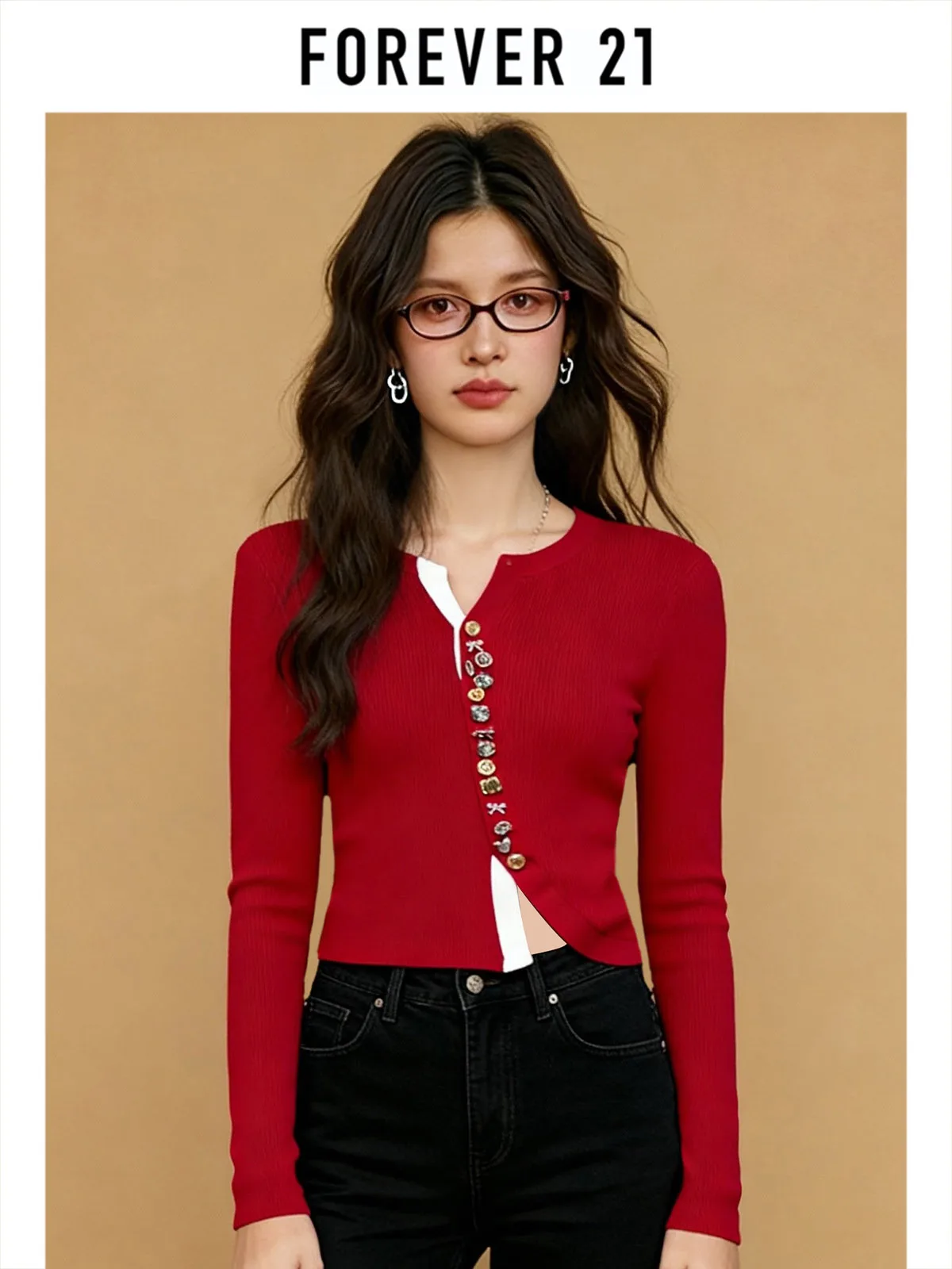 Forever 2, красный, пряный, женский вязаный свитер в стиле ретро, облегающий, трапециевидной формы, све, с застежкой на одной пуговице
Forever 2, красный, пряный, женский вязаный свитер в стиле ретро, облегающий, трапециевидной формы, све, с застежкой на одной пуговице
