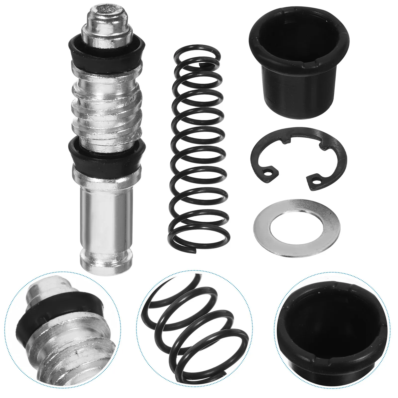 1Set Piston Upper Pump Repair Kit Reliable Motorcycle Master Cylinder Rebuild Parts Maintenance Accessories Upper Pump Spring
1Set Piston Upper Pump Repair Kit Reliable Motorcycle Master Cylinder Rebuild Parts Maintenance Accessories Upper Pump Spring