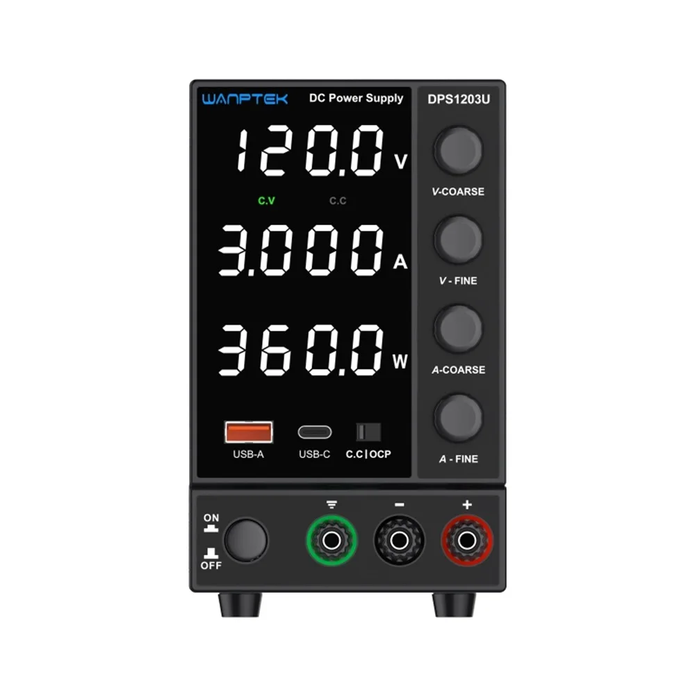 DPS1203U DC Power Supply 0-120V 0-3A 360W Charging Power Supply for Electronics
DPS1203U DC Power Supply 0-120V 0-3A 360W Charging Power Supply for Electronics