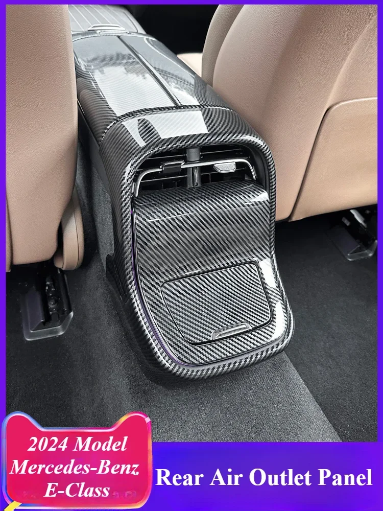 For 2024 Mercedes-Benz E-Class E260L E300L Carbon Fiber Car Panel Cover Rear Air Vent Protection Cover Interior Modification
For 2024 Mercedes-Benz E-Class E260L E300L Carbon Fiber Car Panel Cover Rear Air Vent Protection Cover Interior Modification