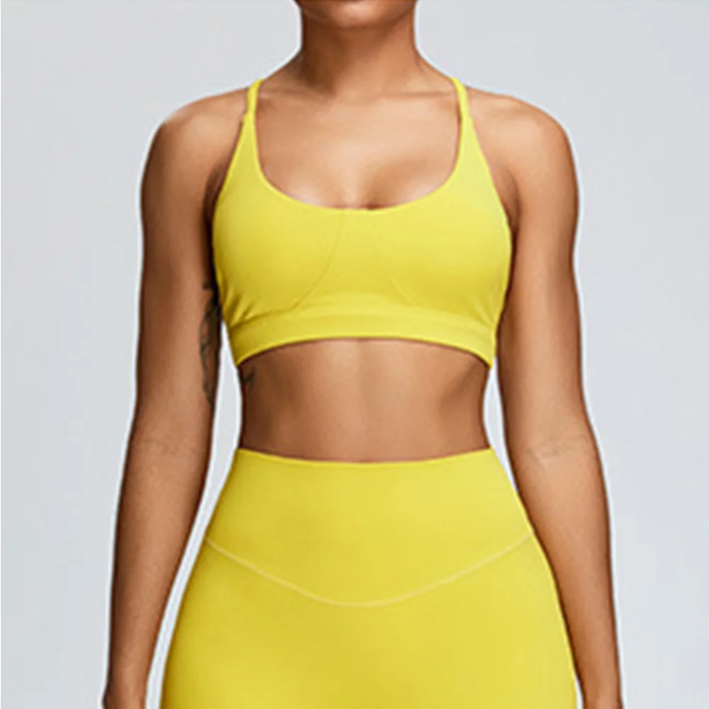 Solid Color Cross Back Women Fitness Underwear Sports Bra Running Top Gym Yoga Athletic Tight Workout Jog Soft With Backless Bra
Solid Color Cross Back Women Fitness Underwear Sports Bra Running Top Gym Yoga Athletic Tight Workout Jog Soft With Backless Bra