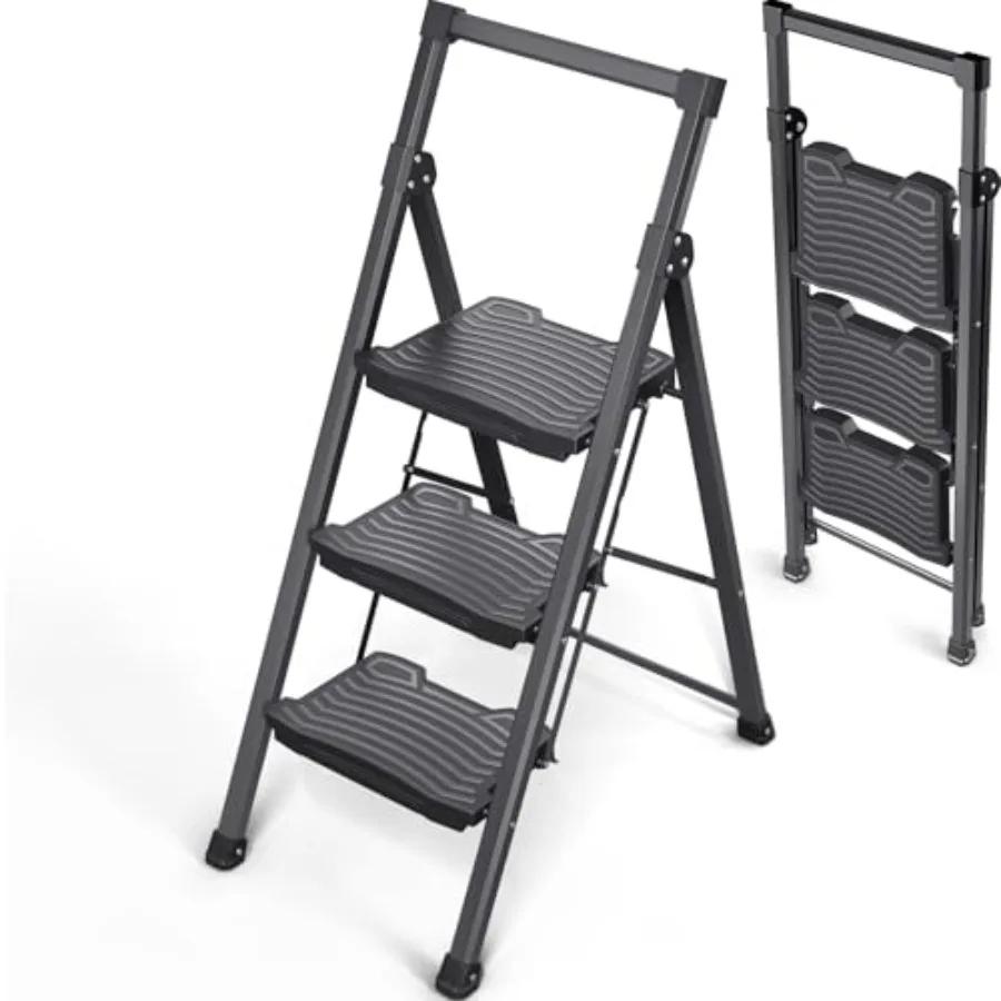 Step Ladder 3 Step Folding 900lbs 3 Step Ladder with Non-Skid Wide Pedal and Handrails Lightwight Household Ladder Sturdy Step
Step Ladder 3 Step Folding 900lbs 3 Step Ladder with Non-Skid Wide Pedal and Handrails Lightwight Household Ladder Sturdy Step