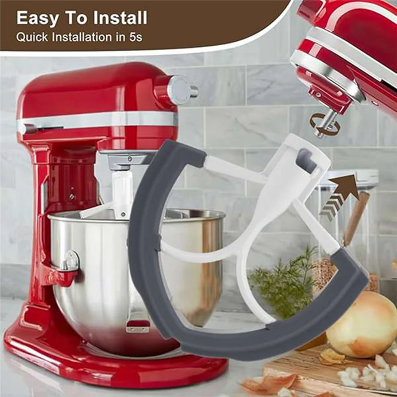 Гибкая лопатка, миксер Forkitchenaid, 5,5-6 литров, насадки для миксера с наклонной головкой, гибкие силиконовые края, чаша Scrapera83x
Гибкая лопатка, миксер Forkitchenaid, 5,5-6 литров, насадки для миксера с наклонной головкой, гибкие силиконовые края, чаша Scrapera83x