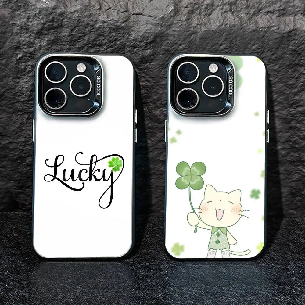 2026-Four-leaf clover Phone Case For iPhone 17,16,15,14,13,12,Pro MAX Black Matte Shockproof Cover
2026-Four-leaf clover Phone Case For iPhone 17,16,15,14,13,12,Pro MAX Black Matte Shockproof Cover
