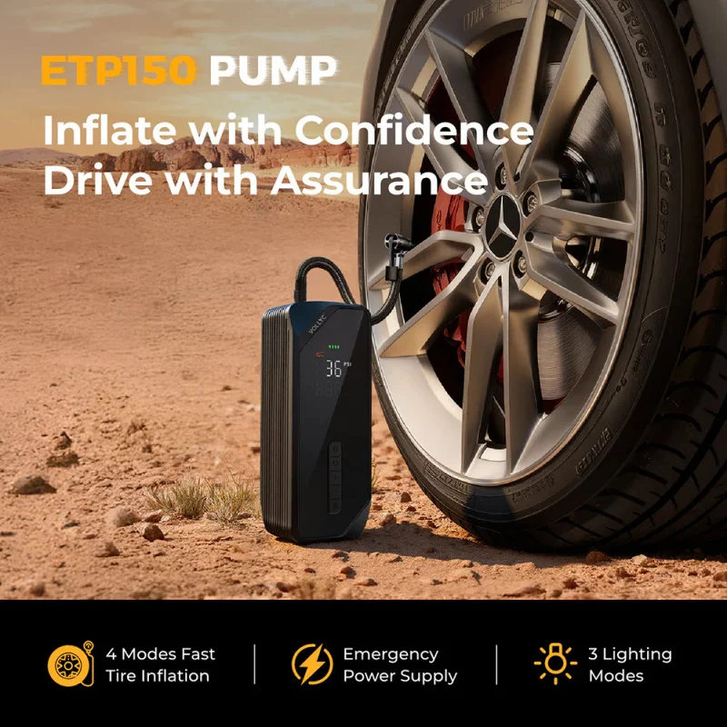 FLEXTAIL ETP200 Portable Car Tire Inflator Smart Air Pump 4 Modes Fast Inflation with Emergency Power Supply & LED Light
FLEXTAIL ETP200 Portable Car Tire Inflator Smart Air Pump 4 Modes Fast Inflation with Emergency Power Supply & LED Light