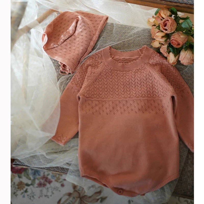 0-2Y Knitting Newborn Jumpsuit Baby Girl Boy Spring Autumn Clothes Cute Long Sleeve Sweater Romper +Hat Casual New born Outfits
0-2Y Knitting Newborn Jumpsuit Baby Girl Boy Spring Autumn Clothes Cute Long Sleeve Sweater Romper +Hat Casual New born Outfits