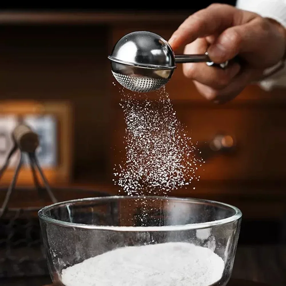 Stainless Steel Powder Spreader Cocoa Powder Sugar Flour Sieve Small Sieve Household Baking Tool
Stainless Steel Powder Spreader Cocoa Powder Sugar Flour Sieve Small Sieve Household Baking Tool