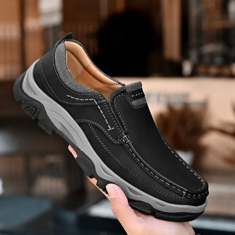 Men's Shoes Genuine Leather Casual Shoes Leisure Walk Men Loafers Moccasins Breathable Slip on Driving Shoes Retro Business Shoe
Men's Shoes Genuine Leather Casual Shoes Leisure Walk Men Loafers Moccasins Breathable Slip on Driving Shoes Retro Business Shoe